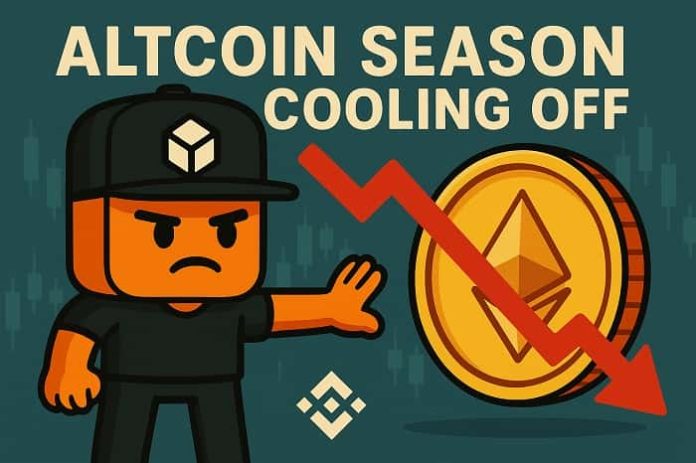 Altcoin Season Cooling Off Altcoin Season Cooling Off