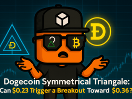 Dogecoin symmetrical triangle