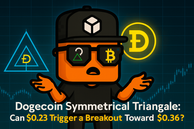 Dogecoin symmetrical triangle
